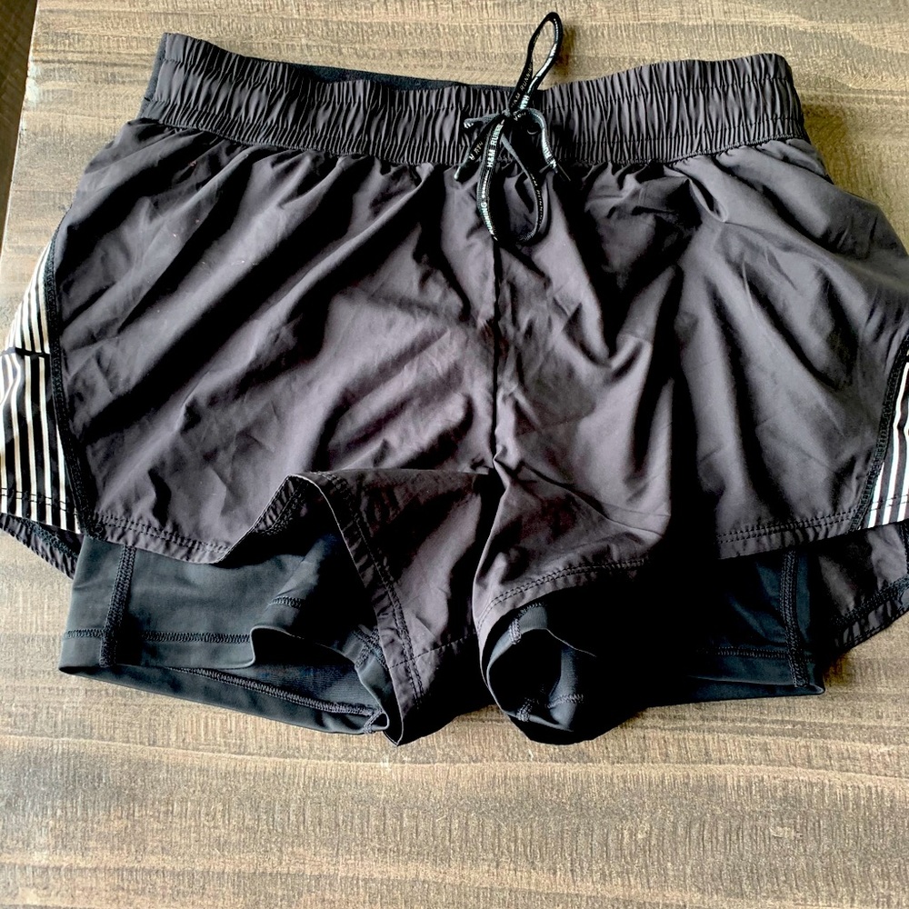 H&M black running shorts